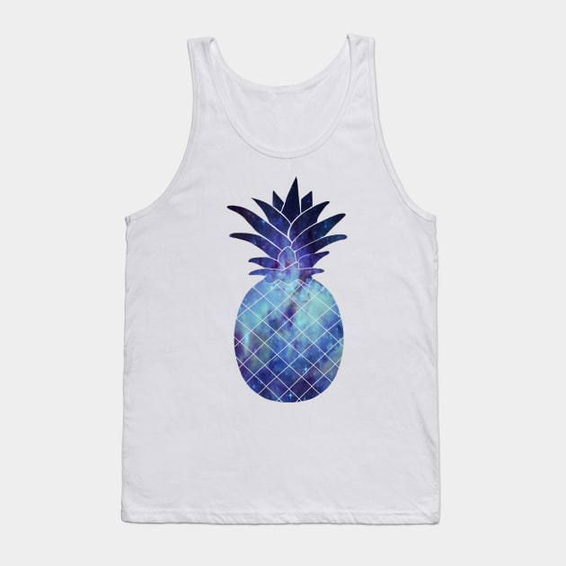 Galaxy pineapple Tank Top by Morishasha